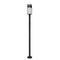 Z-Lite Barwick 1 Light Outdoor Post Mounted Fixture, Black & Etched 585PHMR-567P-BK-LED - alternate 5